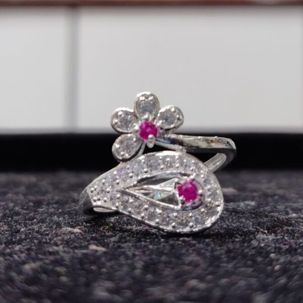 Silver Flower Ring