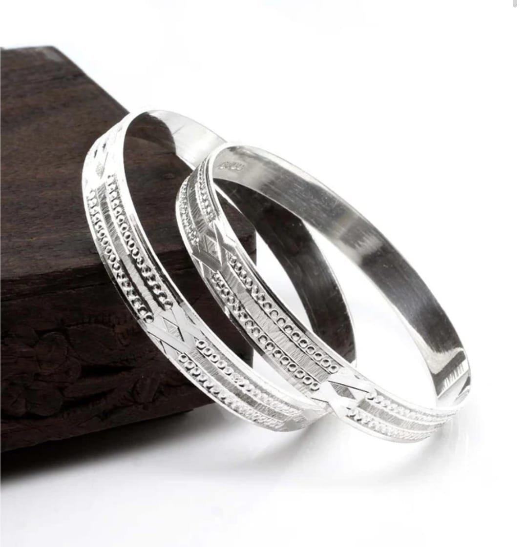 silver bangles kv jewellers
